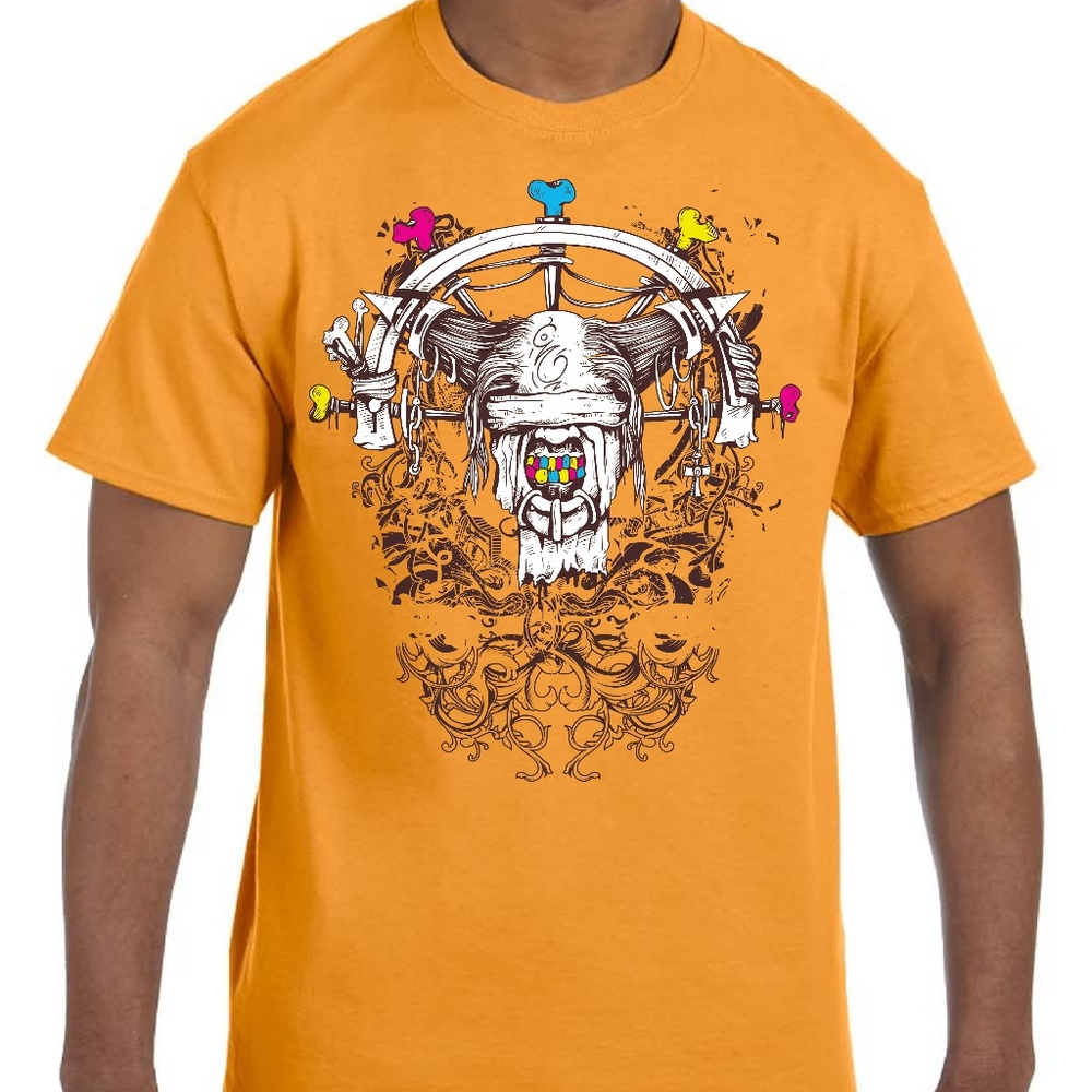 Zombie Face Printed Men's T-Shirts